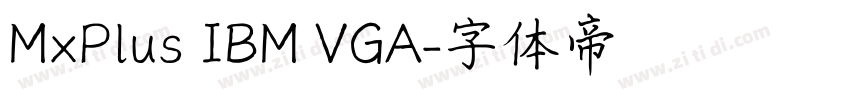 MxPlus IBM VGA字体转换